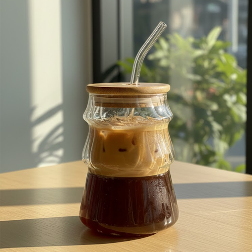 Coffee Mug with Straw- Bumpy Curl - feature image